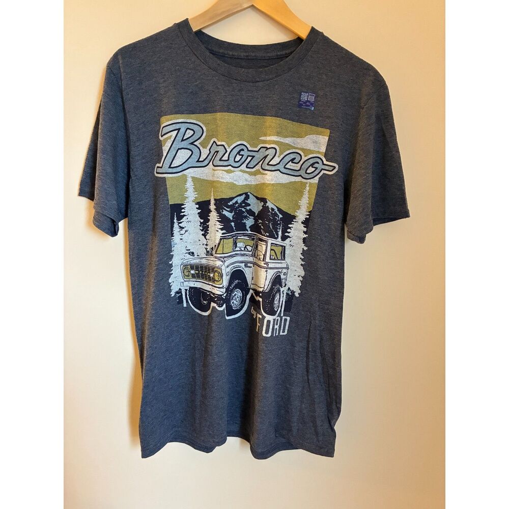 Men's Ford Bronco Vintage 4x4 Truck Graphic Tee – Charcoal Gray M